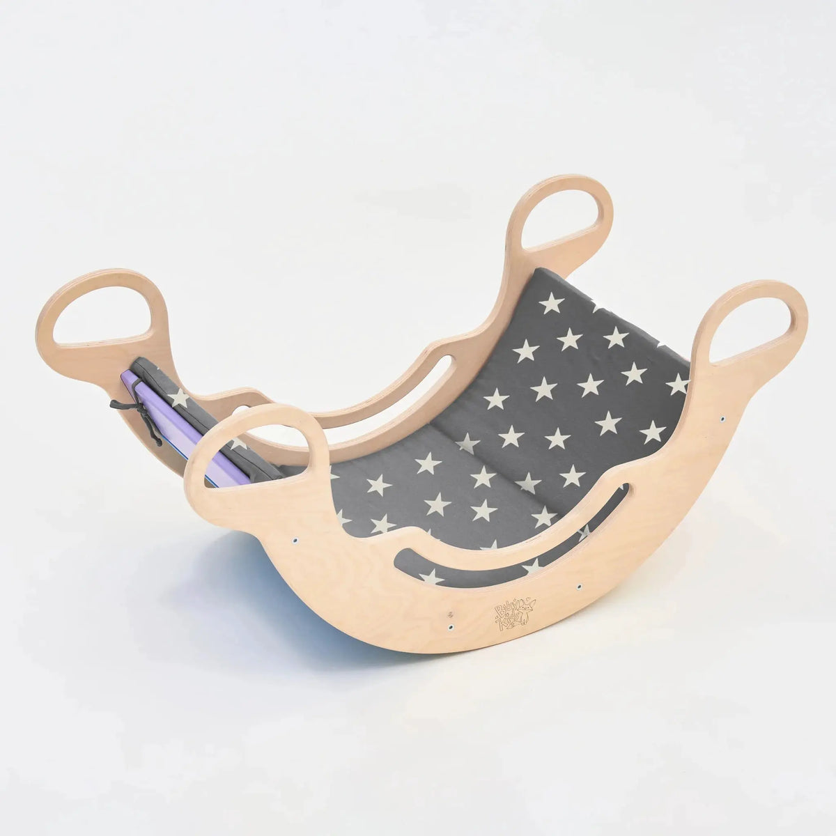 Ensemble triangle pikler + planche + bascule d’équilibre - pastel, bois Natura, 12 à 18 mois - BusyKids by BusyKids