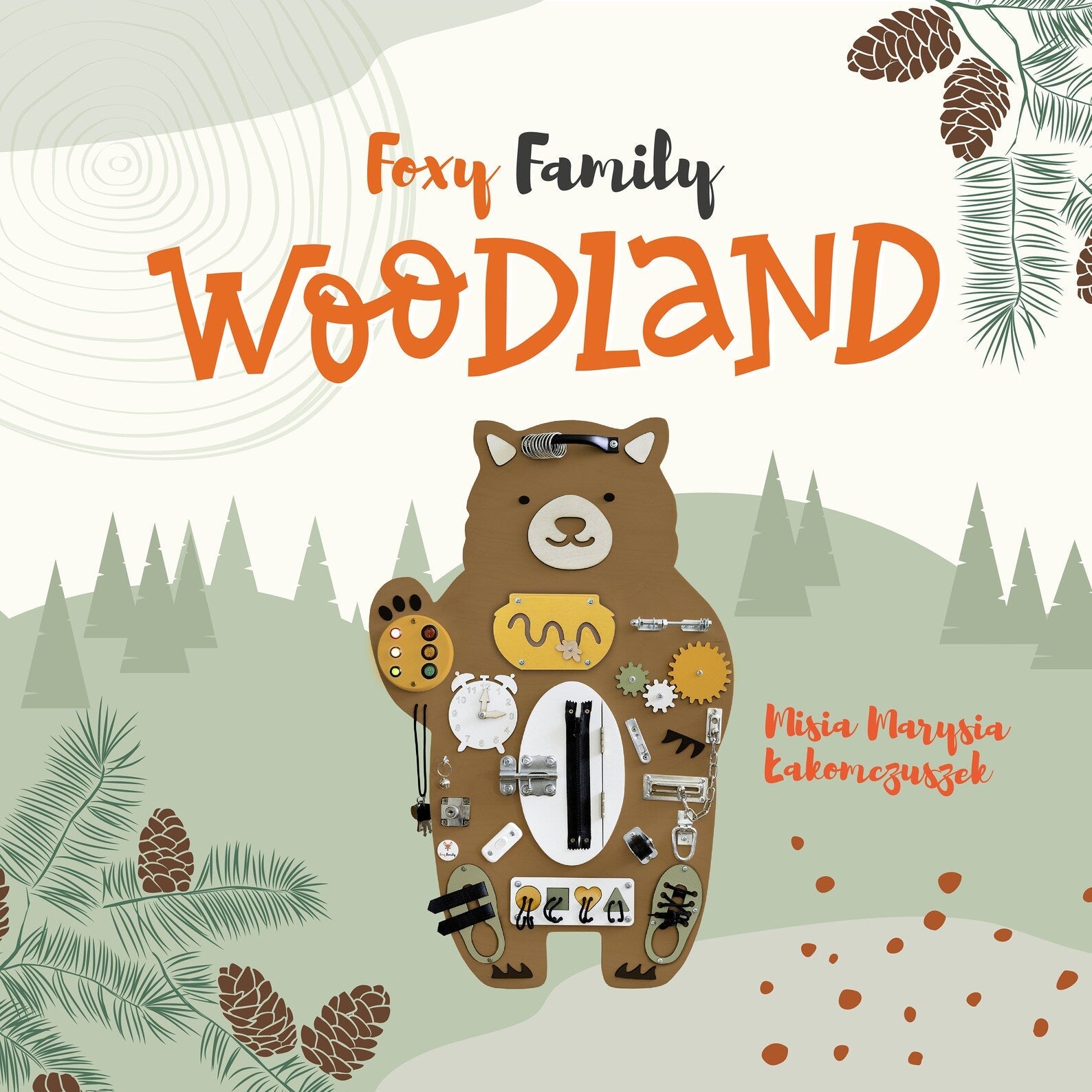 MARY L'OURSON Busy Board - Planche sensorielle - Jeu de motricite fine pour enfant ( 3 ans et + ) - myplayground