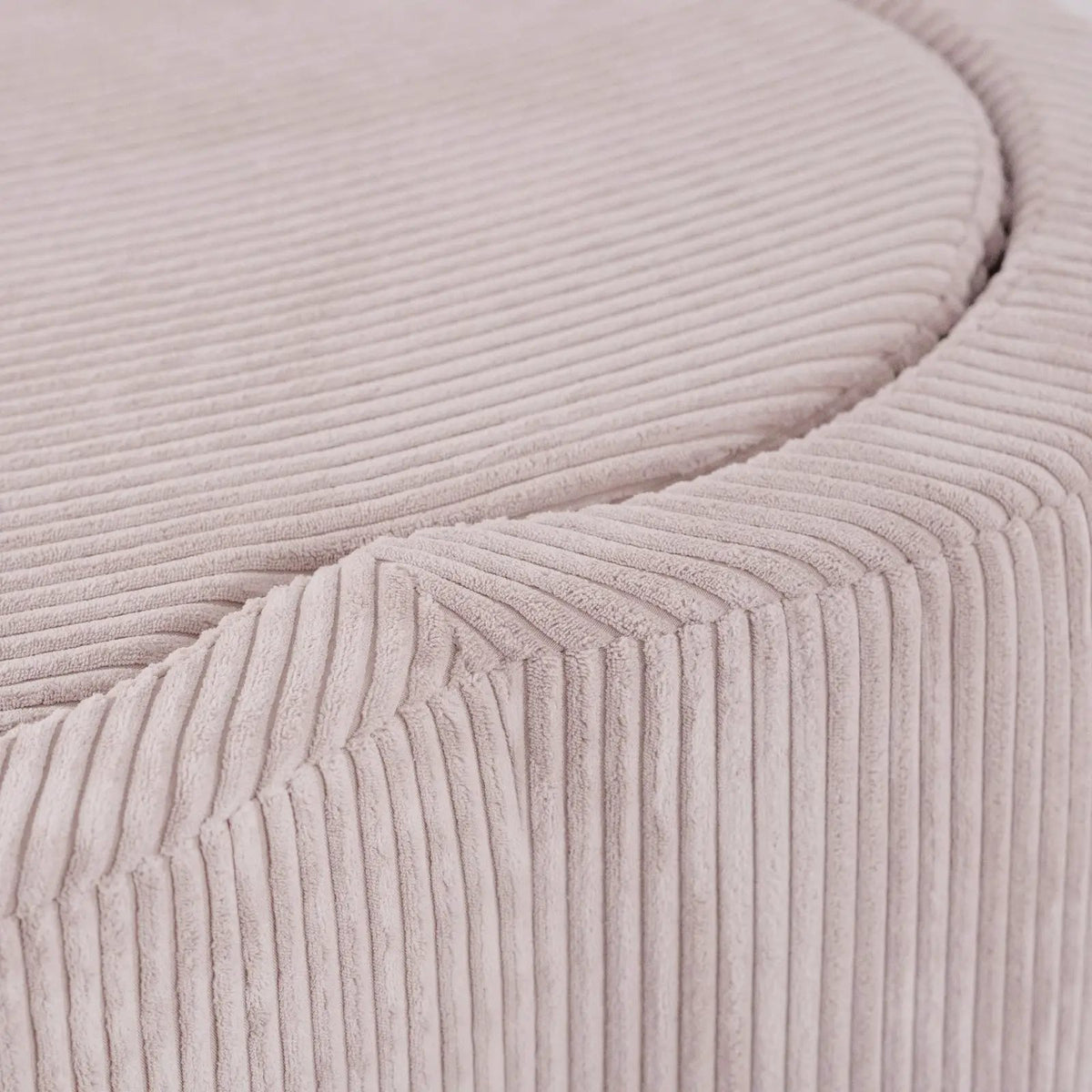Piscine à balles avec tapis, 95x30, rose clair, velours côtelé premium, Floral Fun Zone (+ 200 boules perle, perle rose clair, or) -Plush nest - Misioo by Misioo