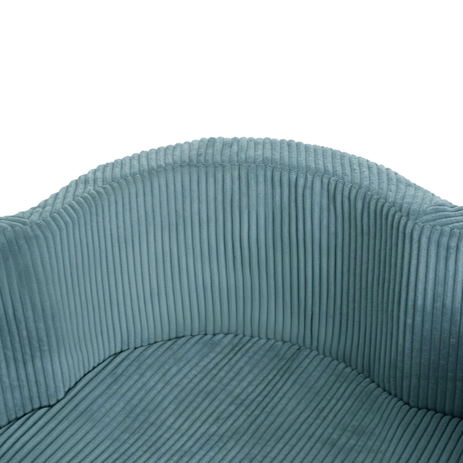 Piscine à balles avec tapis, 95x30, bleu, velours côtelé premium, Floral Fun Zone (+ 200 boules perle, perle menthe, argent) - Plush Nest - Misioo - myplayground