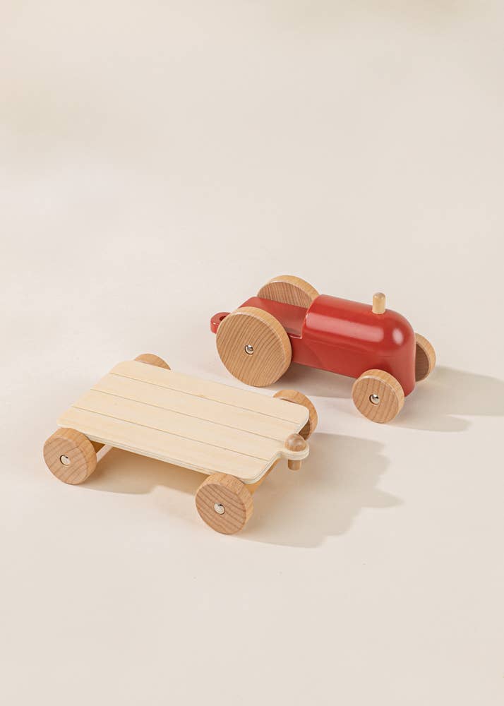 Tracteur agricole en bois - Coco Village by Coco Village