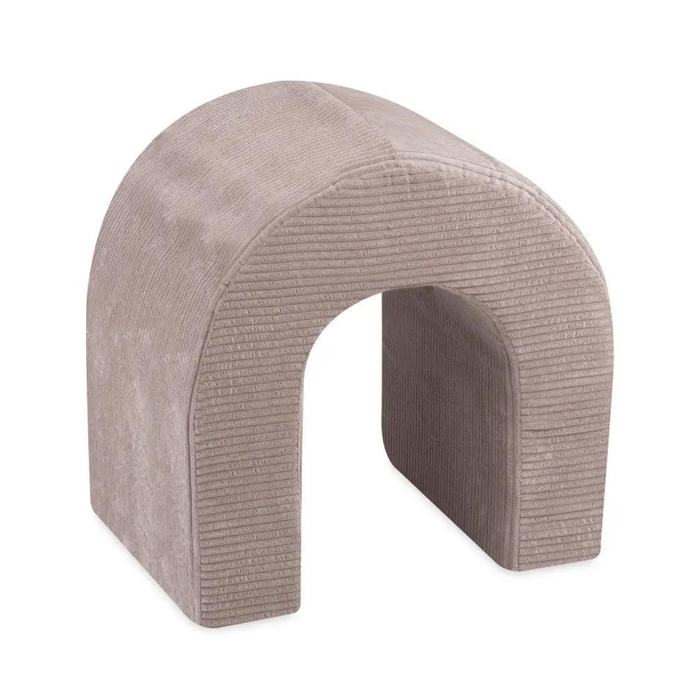 Château de terrain de jeu avec piscine +150 balles (perle, or) – Velours côtelé beige premium – Plush Nest by Misioo