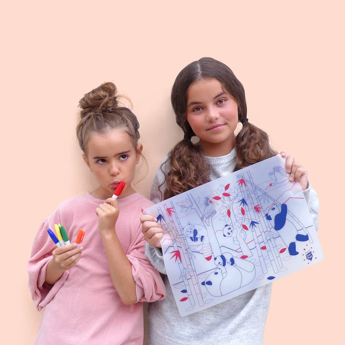 Jeu éducatif: Set de table en silicone PANDA - Réutilisable - myplayground