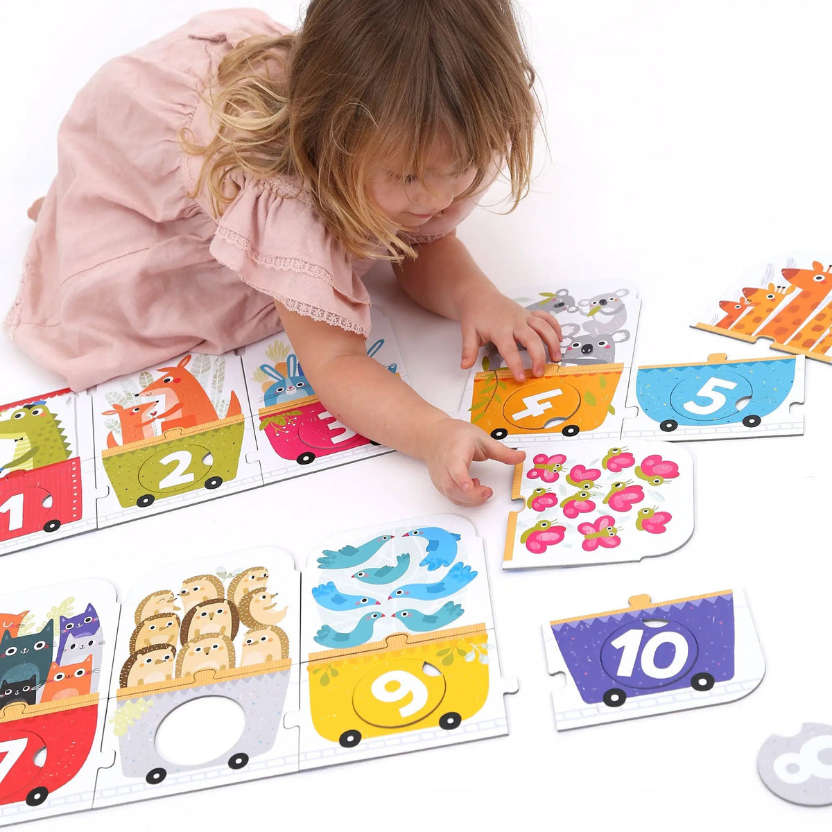 Puzzle Crée une Paire - Train des Nombres - Banana Panda by Banana Panda