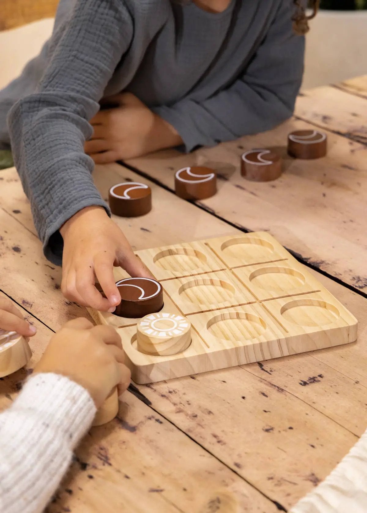 Set de jeu Tic Tac Toe en bois - Coco Village by Coco Village