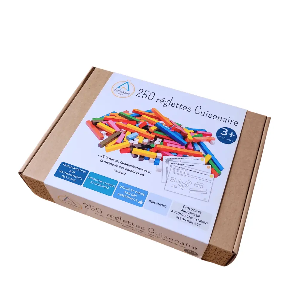 250 Réglettes Cuisenaire – Les nombres en couleur by SARBAKANE