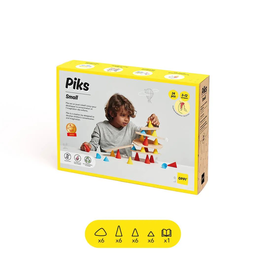 Piks Small Kit - Jouet en bois de construction éducatif by OPPI
