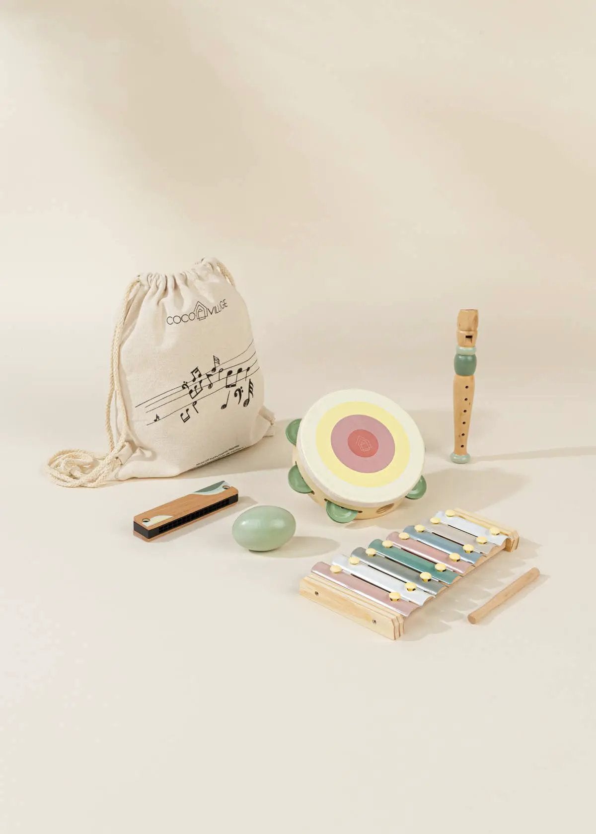Kit de jeu d'instruments de musique en bois - Coco Village by Coco Village
