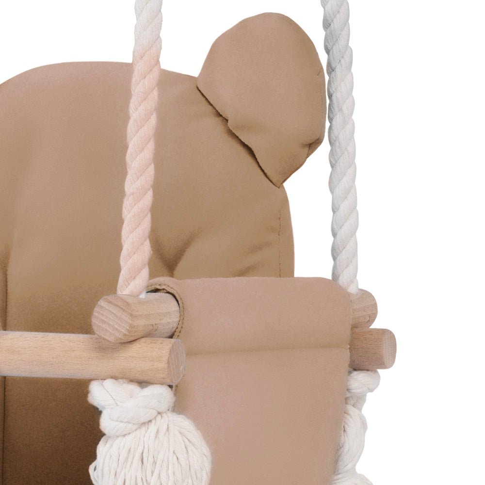 Balançoire Ourson - Velours beige (doré) - Plush Nest - myplayground