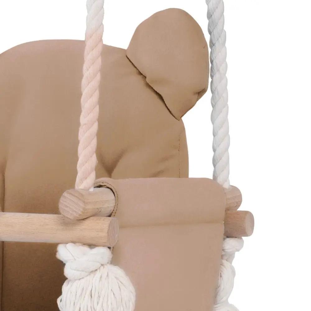 Balançoire Ourson - Velours beige (doré) - Plush Nest by Misioo
