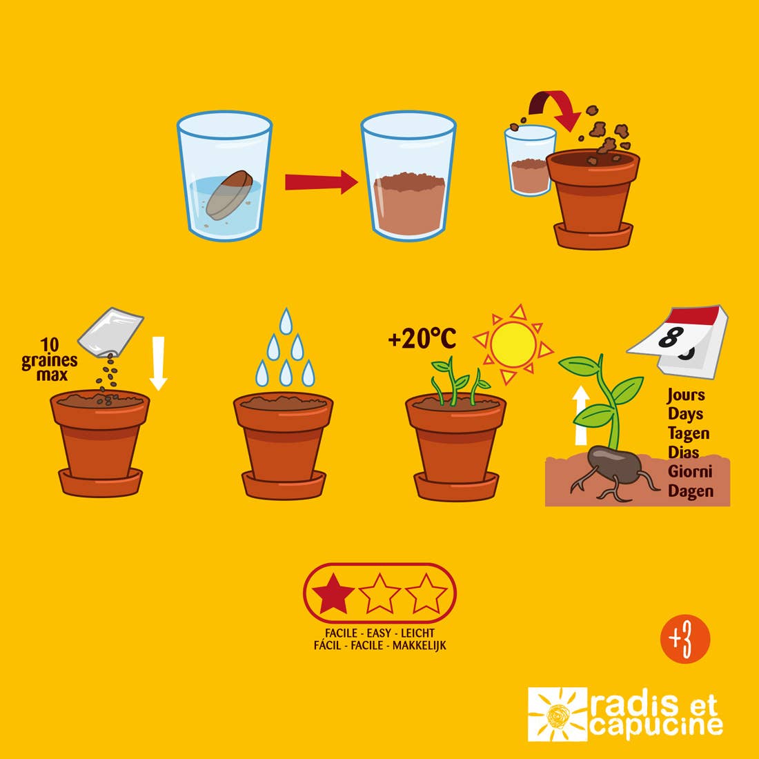 Plantes gourmandes - Tomates cerises bio - Kit créatif de jardinage Enfant - myplayground