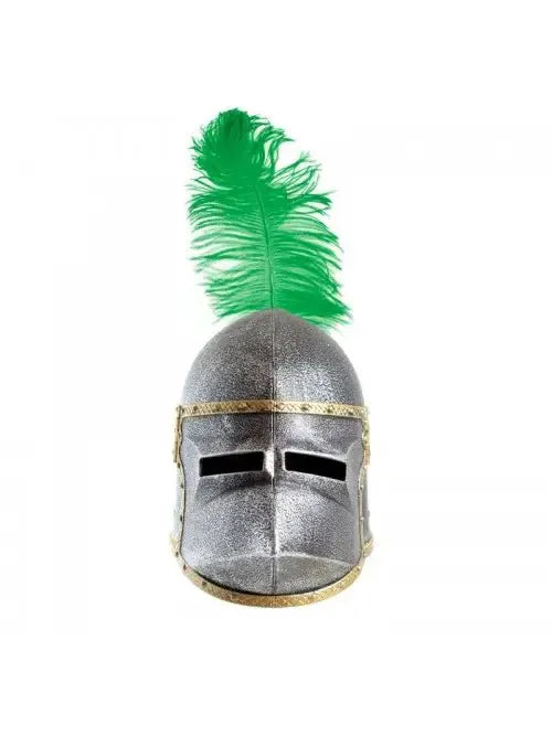 CASQUE FACIAL CHIEN AVEC PLUME COLOREE - Jeu de Rôle pour Enfants by KALID MEDIEVAL