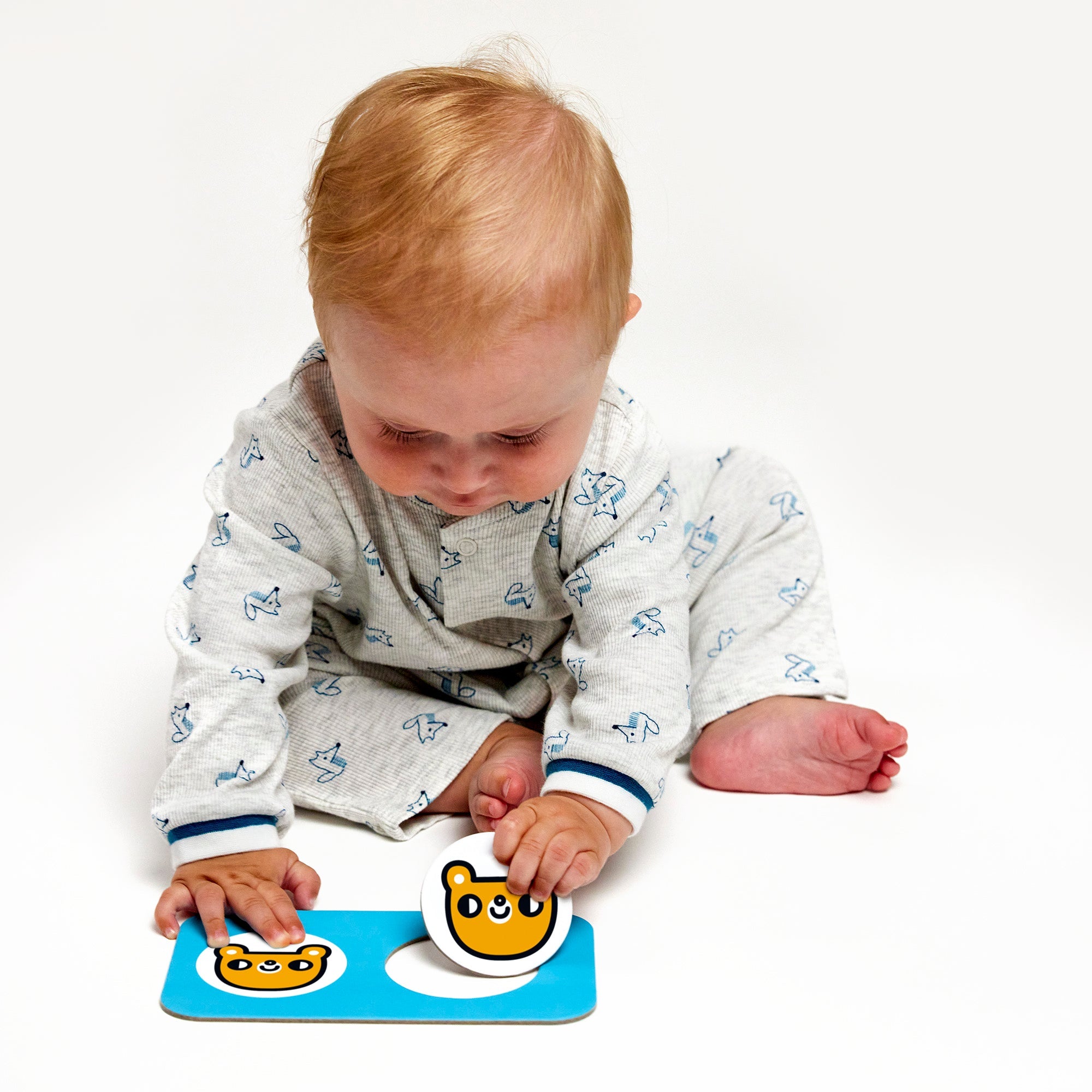 Puzzle Contraste Élevé Jumeaux à Associer - Banana Panda - myplayground