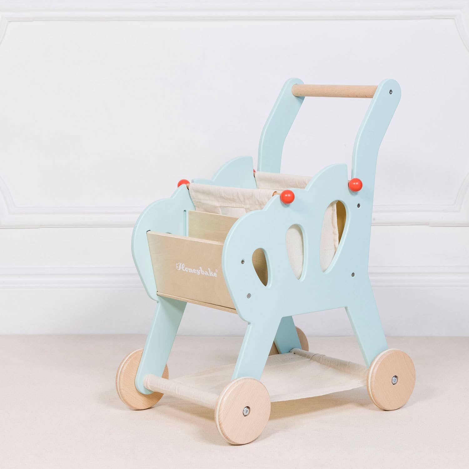 Chariot de courses (avec sac en tissu amovible) - Jeu Montessori enfant - myplayground