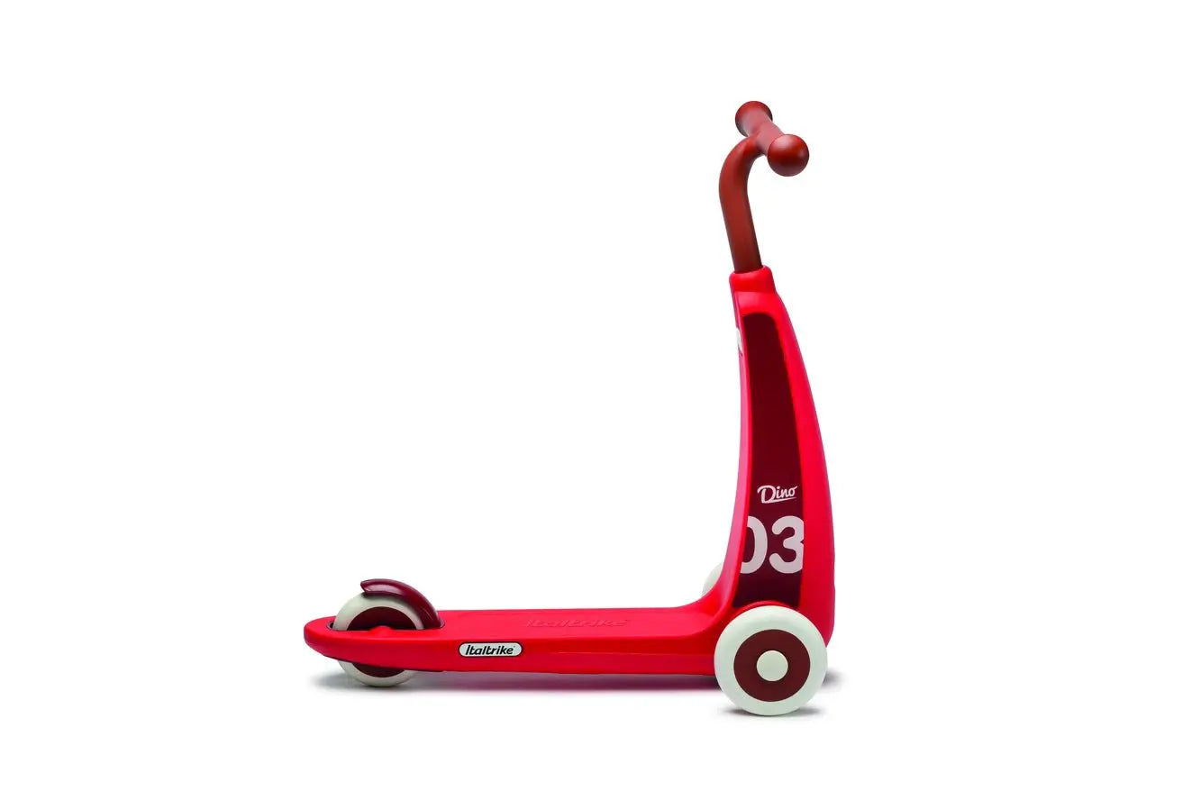 Trottinette Dino Rouge Italtrike Pour Enfants 2 À 6 Ans Sécurité Et Plaisir Robuste by Italtrike