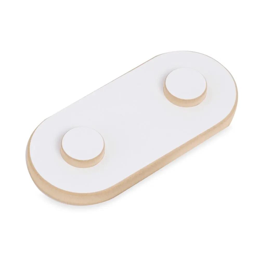 Parcours d’équilibre pour enfants - Bois blanc, jouet montessori, équilibre enfant - Plush nest by Misioo