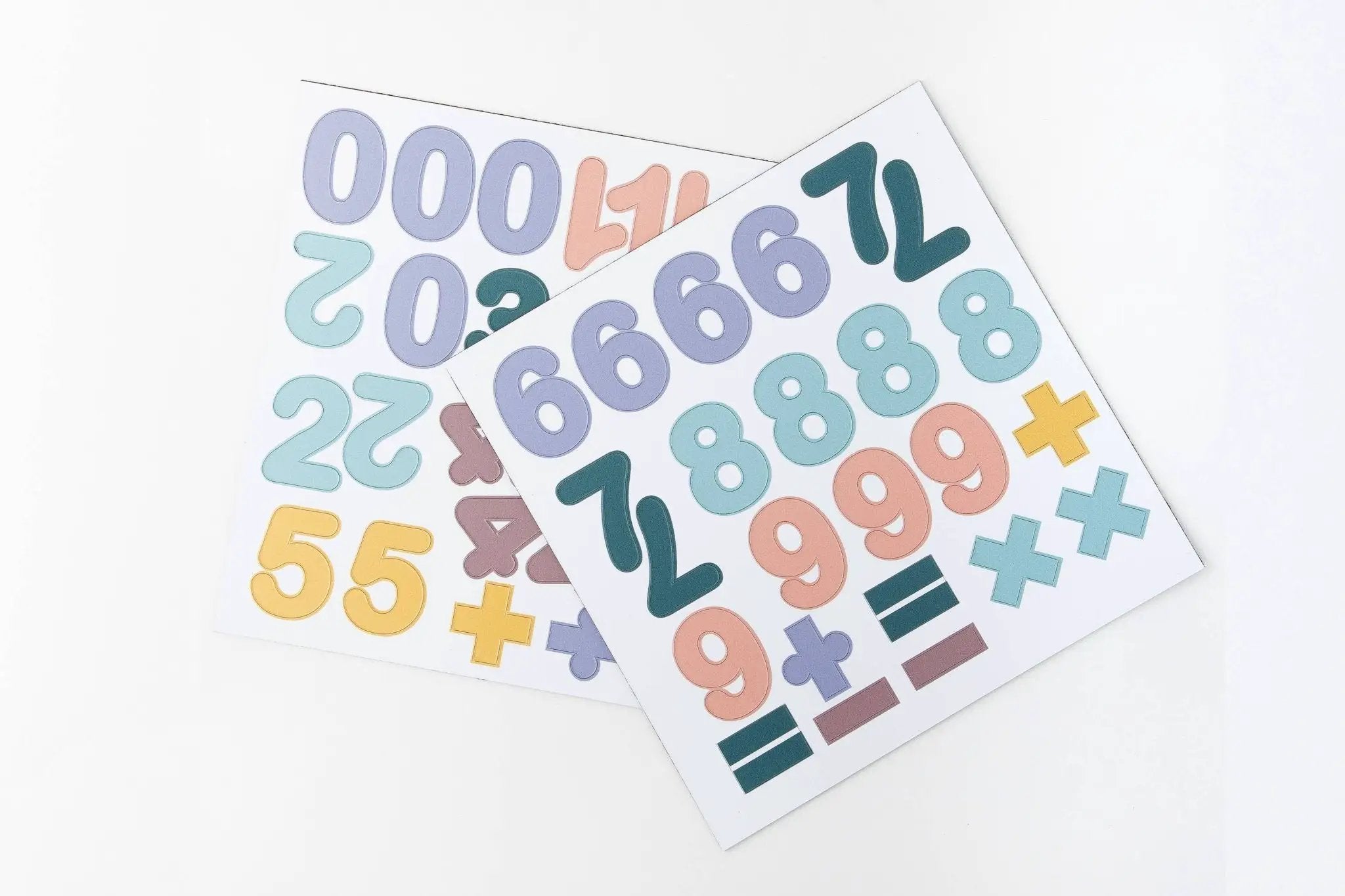 Chiffres magnétiques couleur pastel - lot de 100 magnets by Ferflex
