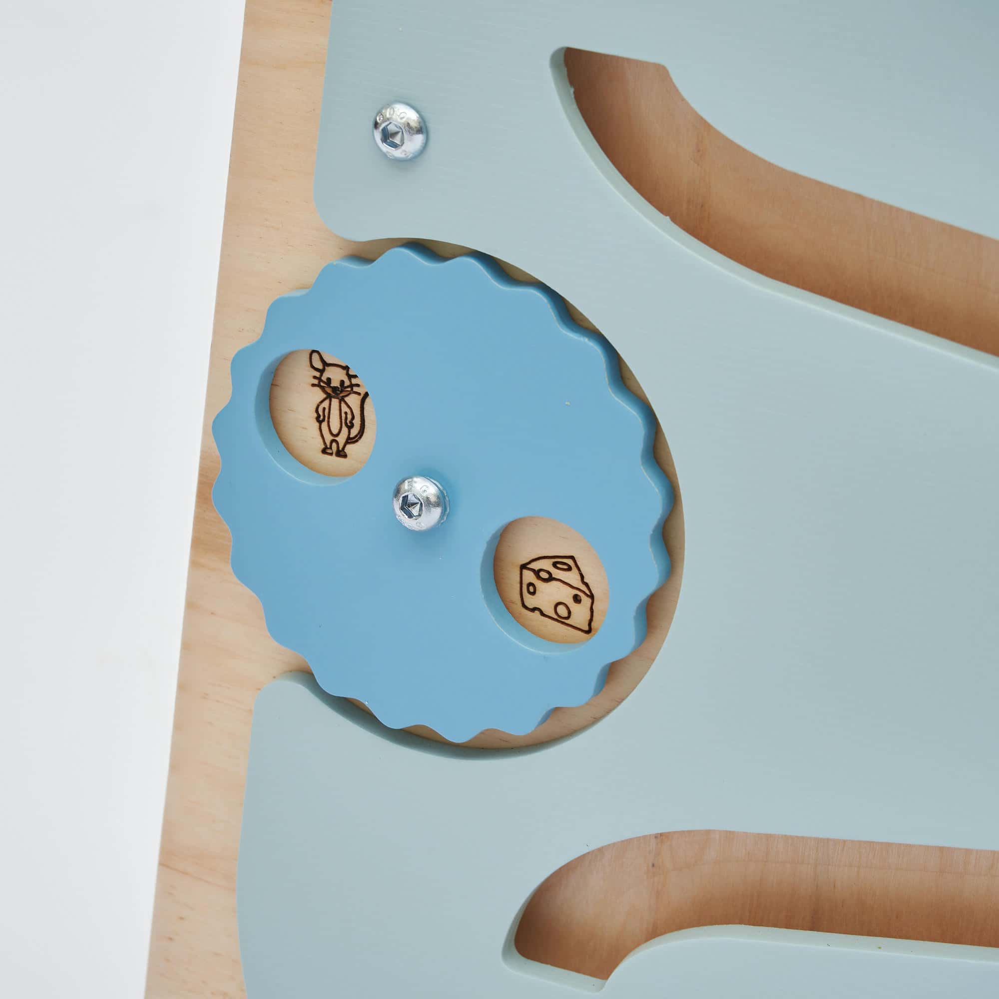 BusyKids - Tour d’Apprentissage Multifonctions 5 en 1 Menthe - Bois Brut (non verni) - 18 à 24 mois - myplayground