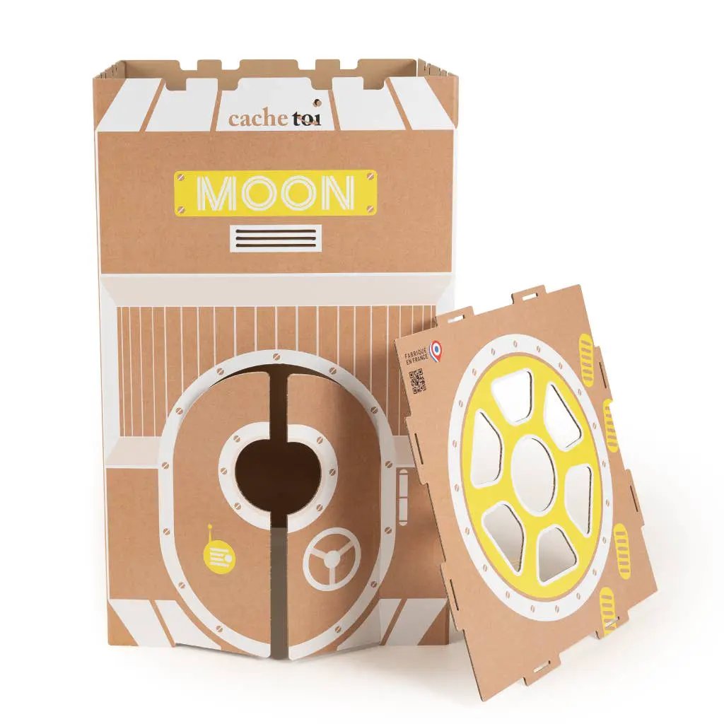 CACHE TOI cabane pliable made in France en carton - MOON by CACHE TOI