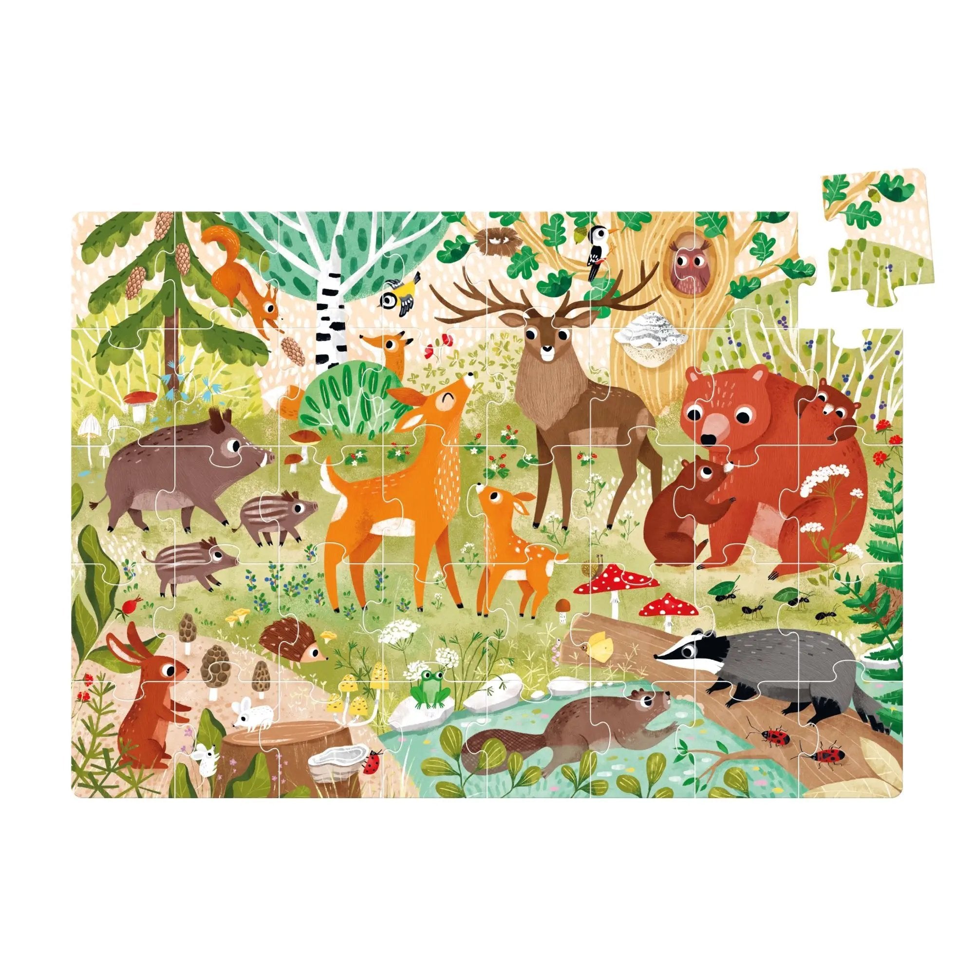 Puzzle Géant Animaux de la Forêt Sauvage - Banana Panda by Banana Panda