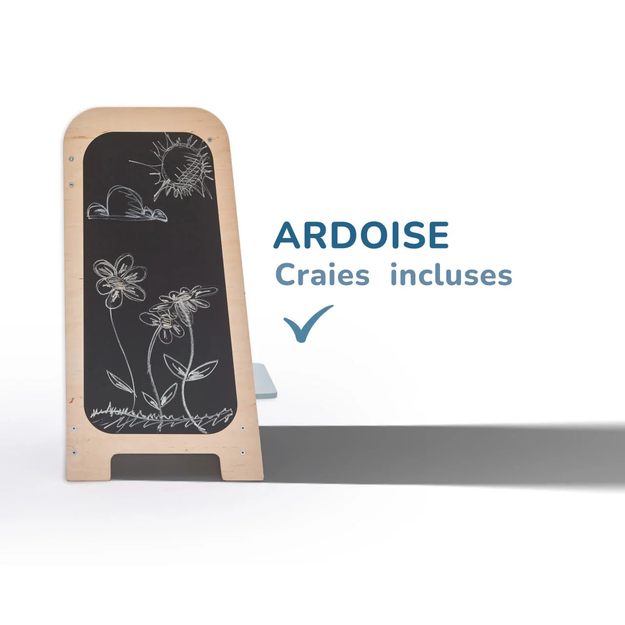 Tour d’Apprentissage Multifonctions 5 en 1 - vanille, bois brut (non verni), 18 à 24 mois - BusyKids - myplayground