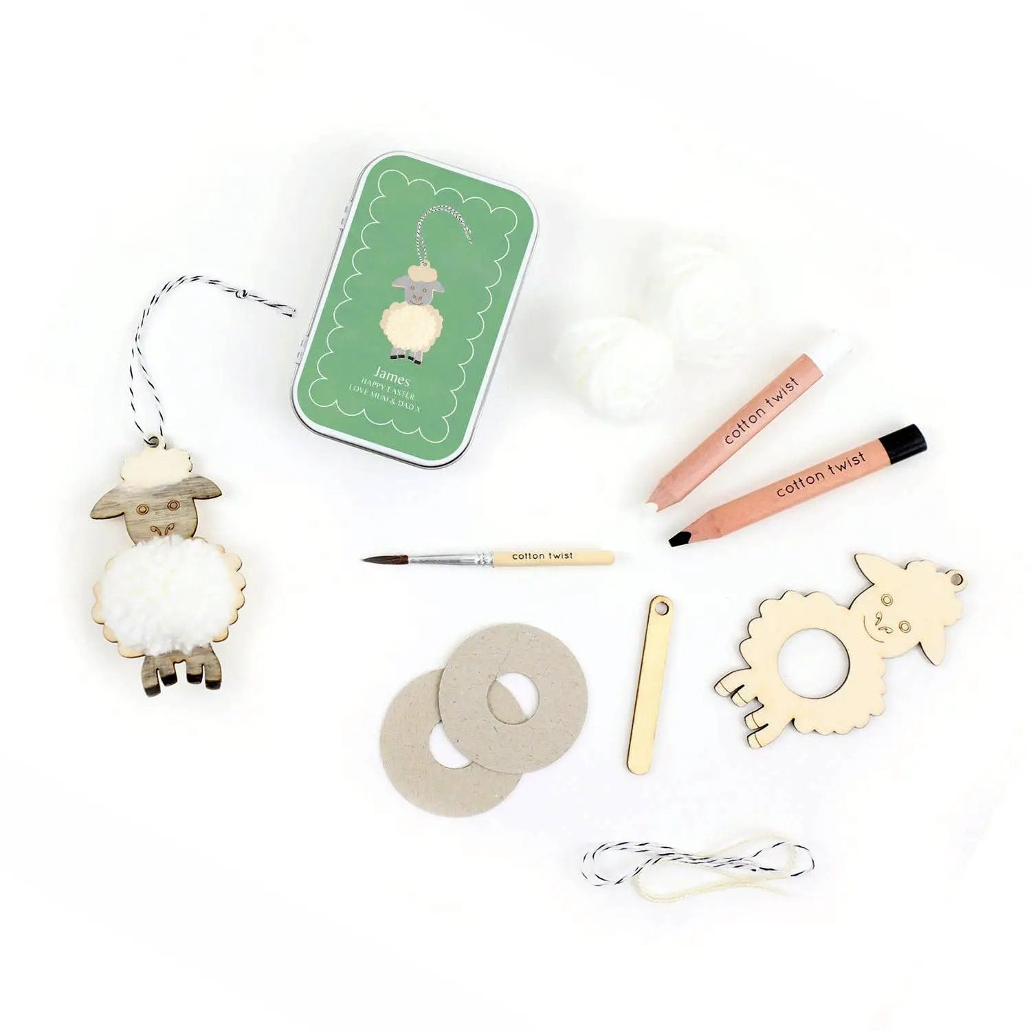 Coffret cadeau Make Your Own Pom Pom Agneau by Cotton Twist