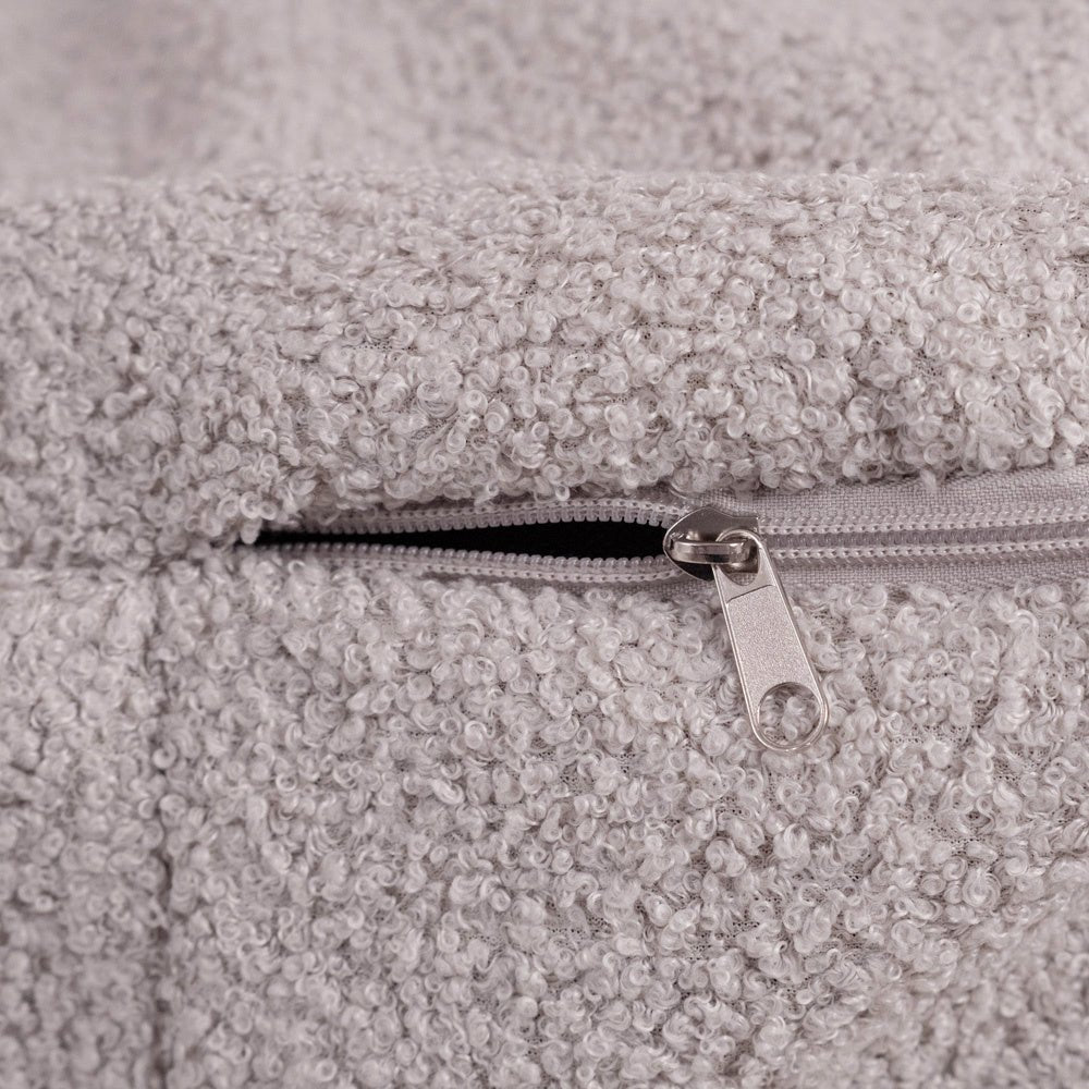 Fauteuil Huggy Bear - 68x45, agneau gris - Plush Nest - myplayground