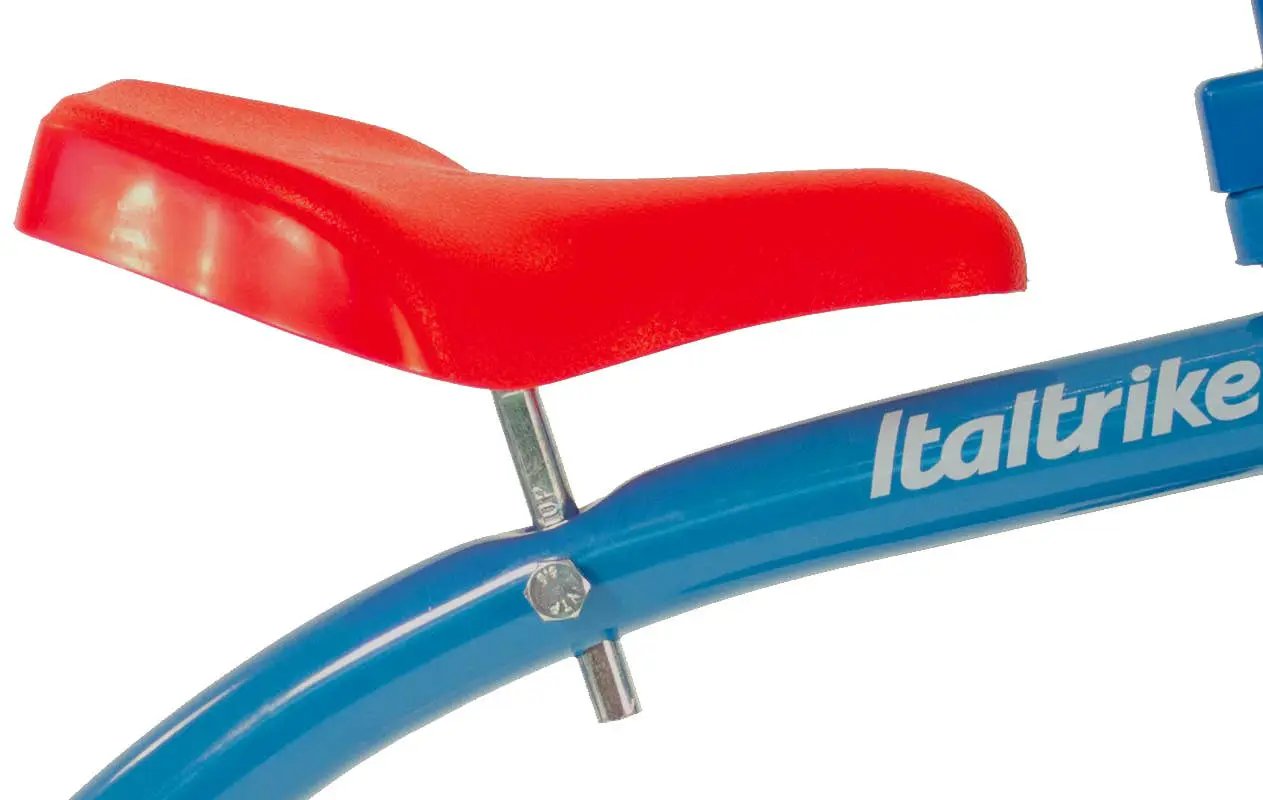 Tricycle Super Lucy Colorama Bleu Italtrike Pour Enfants 2 À 5 Ans Métal Robuste Guidon Chromé Roues En Gomme by Italtrike