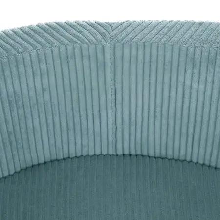 Piscine à balles - ronde 90x30 cm, bleue Velours Côtelé Premium - Plush Nest - Misioo by Misioo