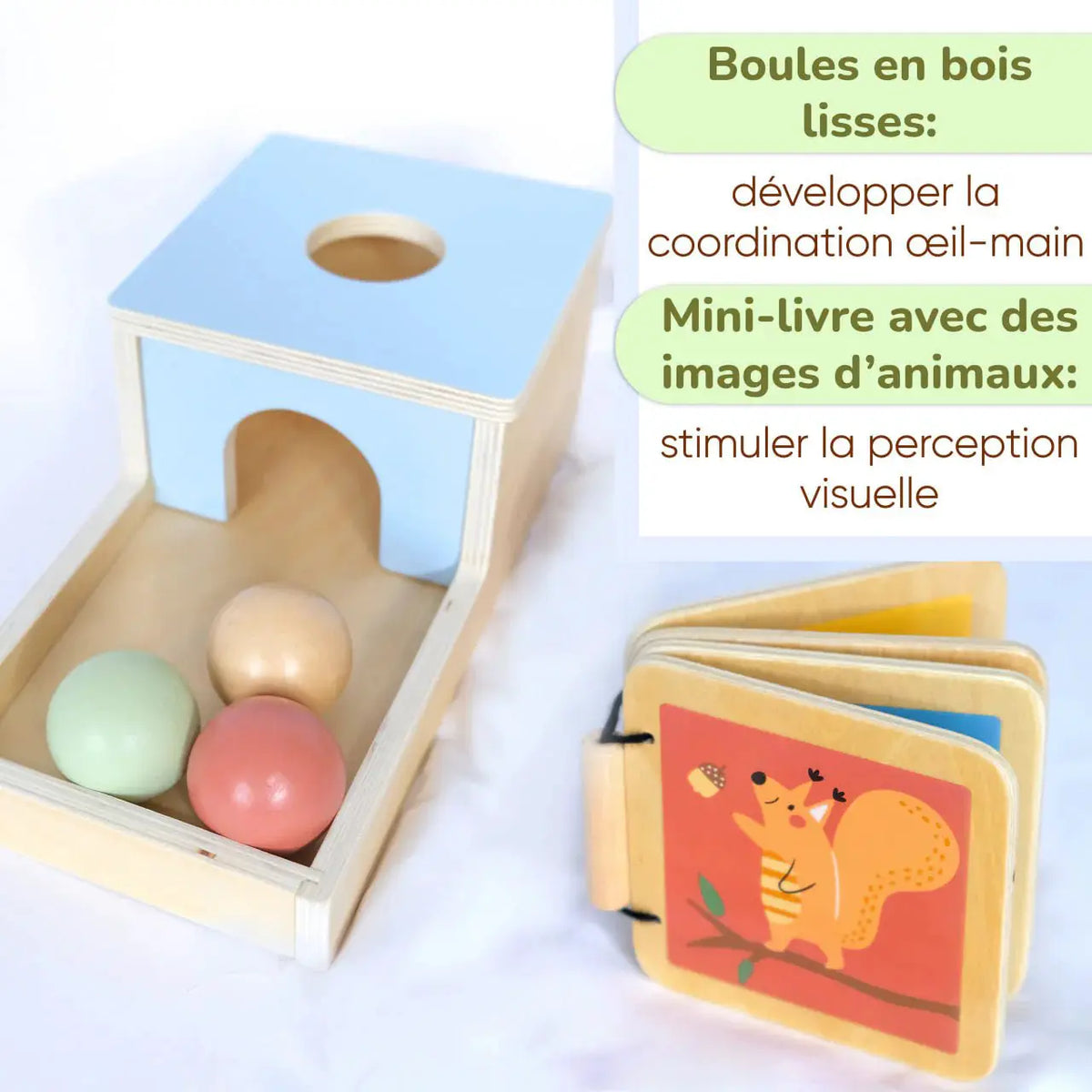 Coffret de Jeu Montessori pour les enfants - 6 à 12 mois - BusyKids by BusyKids