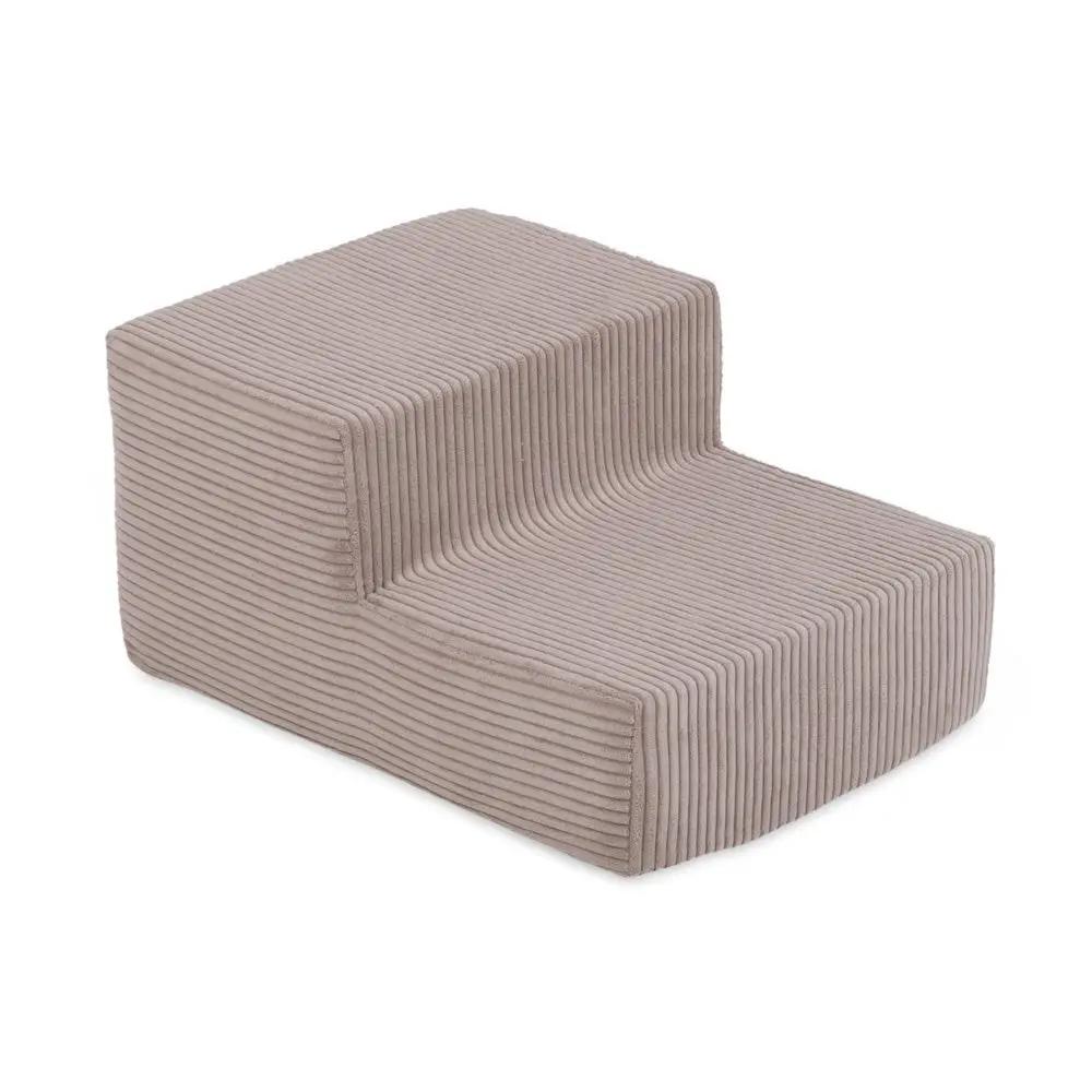 Terrain de jeu 4 éléments – Velours côtelé beige premium, aire de jeux – Plush Nest by Misioo