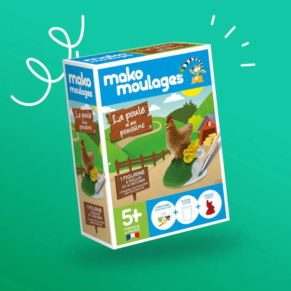 Mako Moulages - La Poule et ses Poussins - Mako Créations by Mako Créations