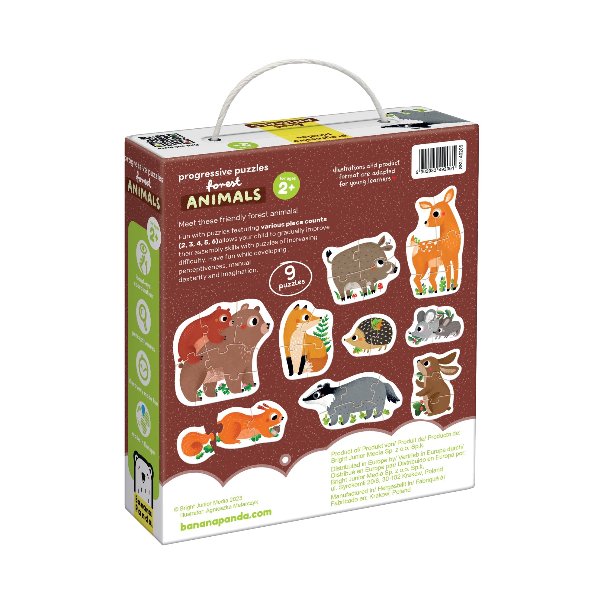 Puzzle Progressif Animaux de la Forêt - Banana Panda - myplayground