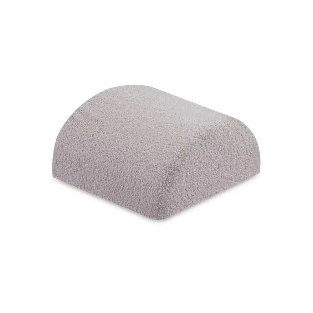 Château de terrain de jeu avec piscine +150 balles (perle, argent) – Peau de mouton grise –Plush Nest by Misioo
