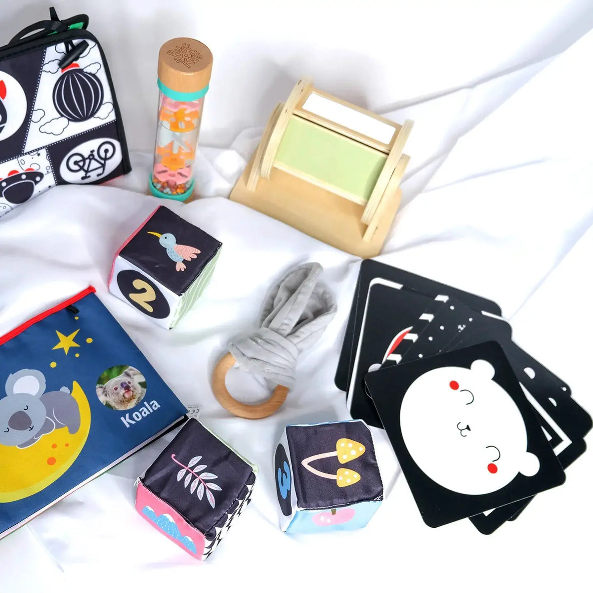 Coffret de Jeu Montessori pour les bébés - 0 à 6 mois - BusyKids by BusyKids