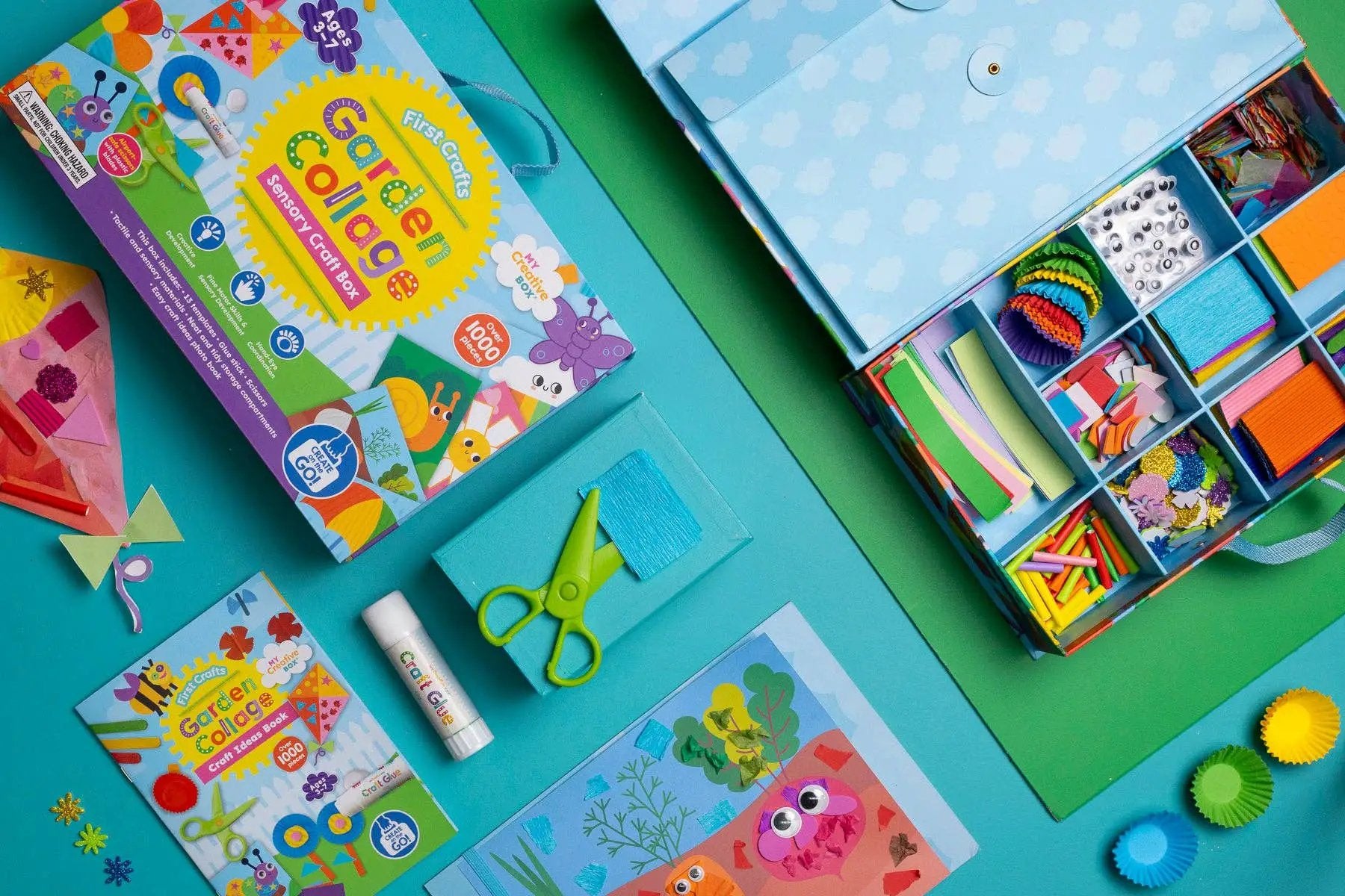 Boîte de bricolage sensorielle First Crafts Garden Collage - My Creative Box by My Creative Box