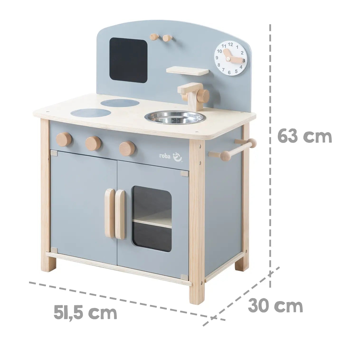 ROBA | Cuisine pour enfants avec 2 plaques, évier et robinet. by ROBA