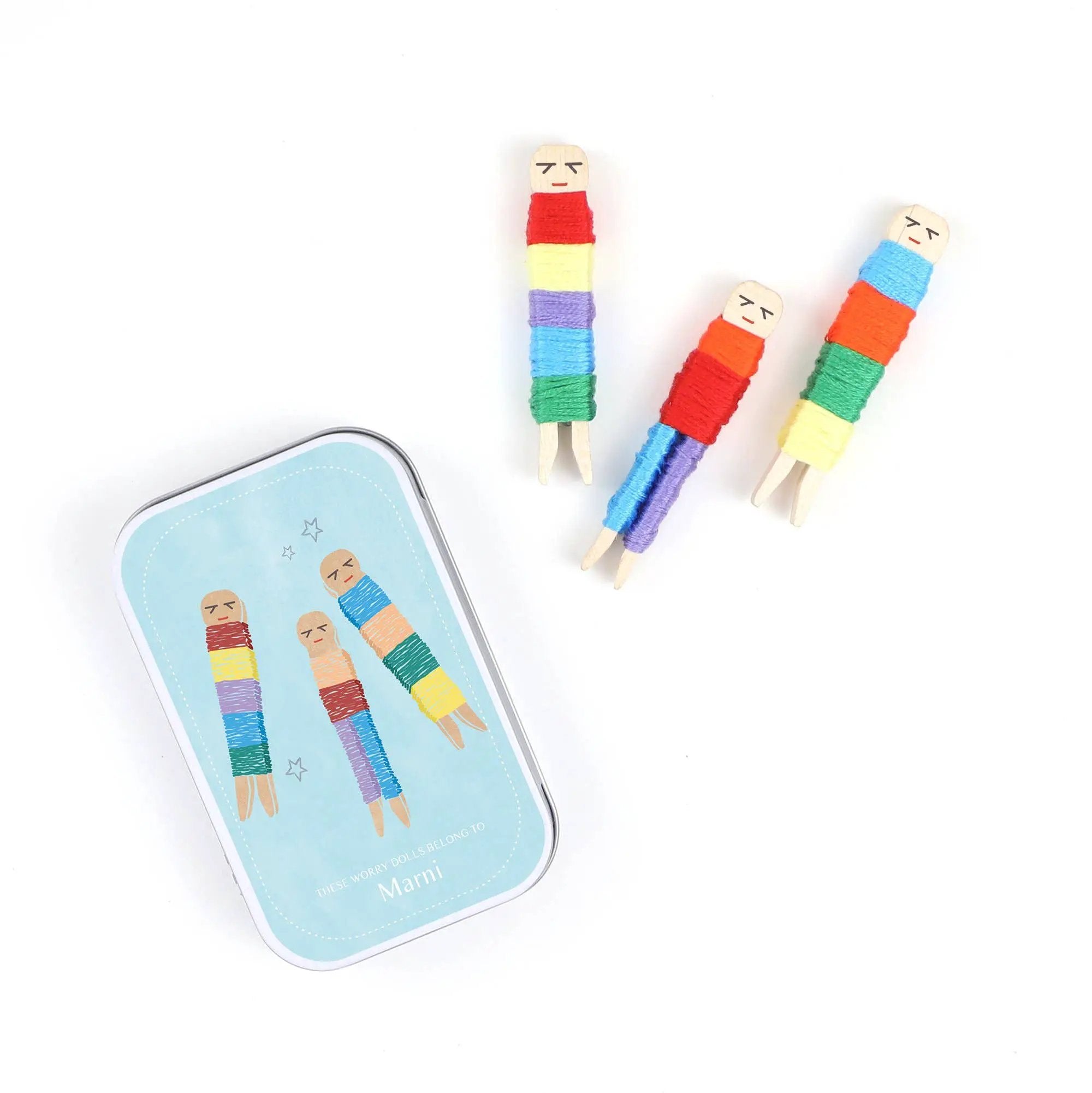 Cadeau artisanal souvenir Worry Dolls by Cotton Twist
