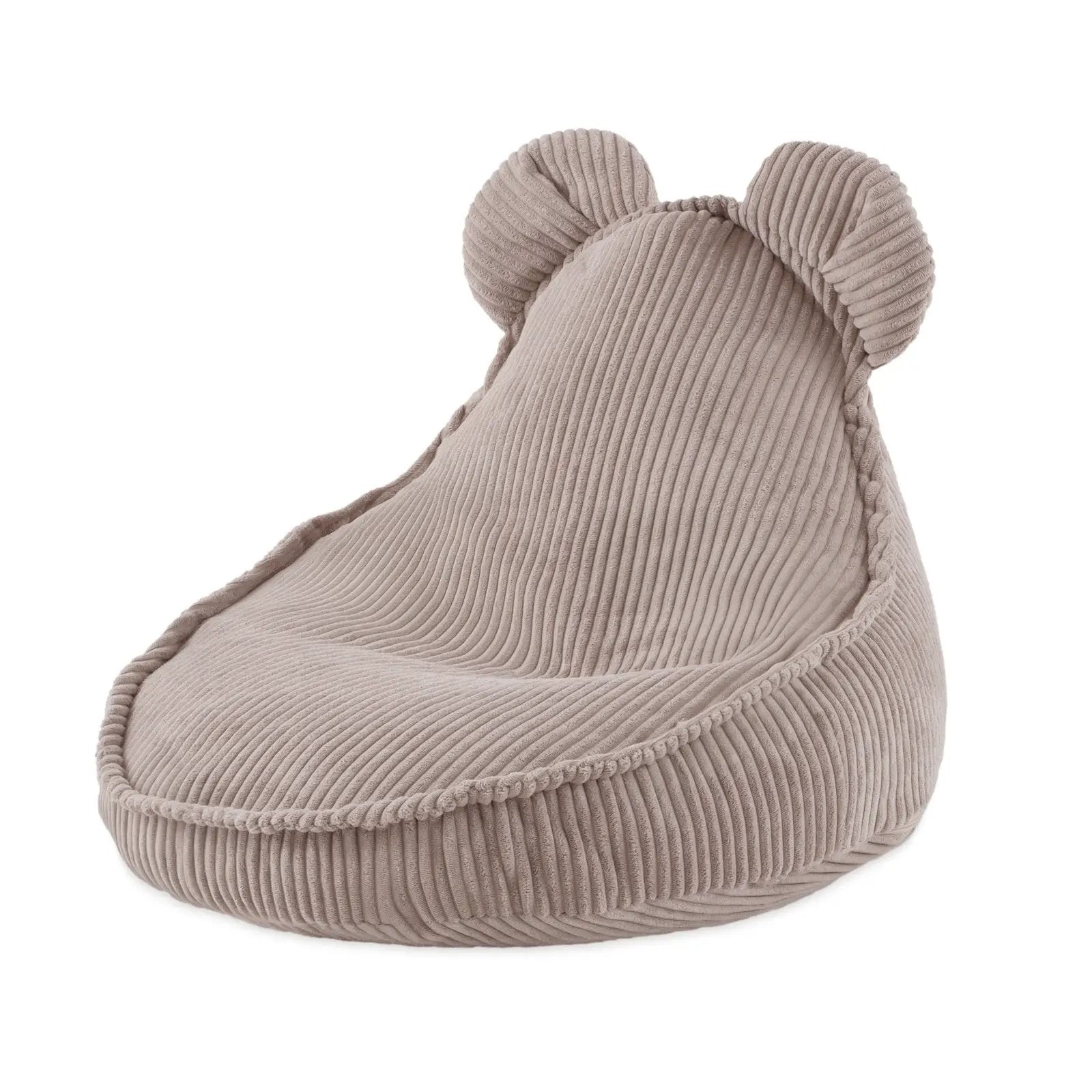 Fauteuil Huggy Bear - 68x45, beige velours côtelé premium - Plush Nest by Misioo