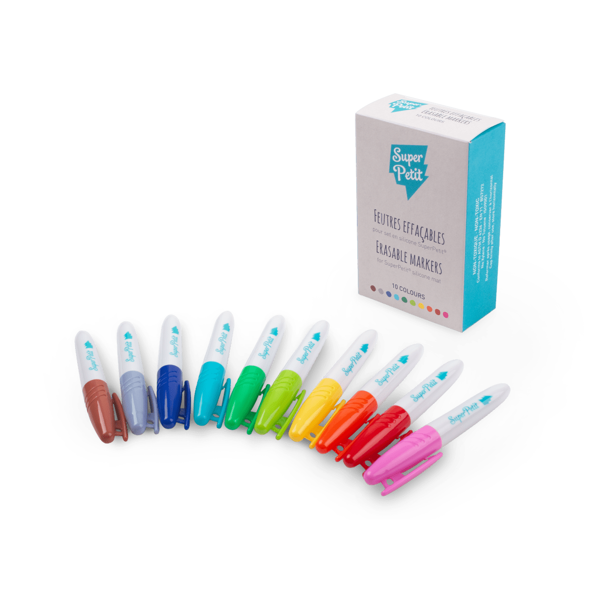 Boîte 10 feutres effaçables - myplayground