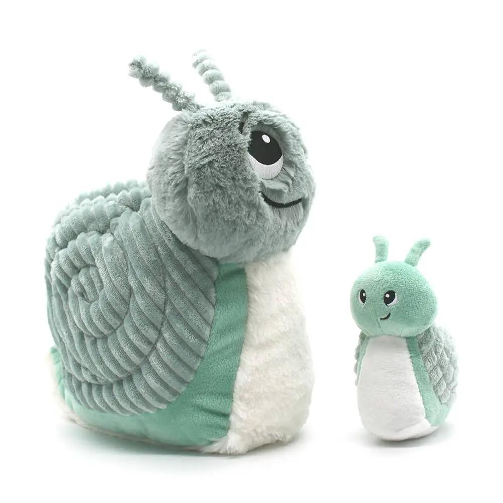 Escargot en Peluche et Bébé Menthe / Les Ptipotos - Les Déglingos, France by Les Déglingos, France