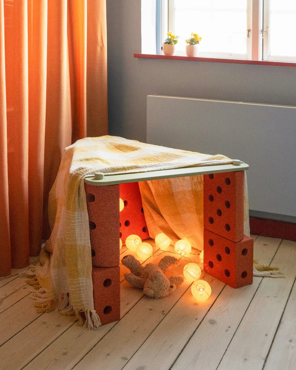 2x Poutres d'équilibre - Dusty Green - Modu - myplayground