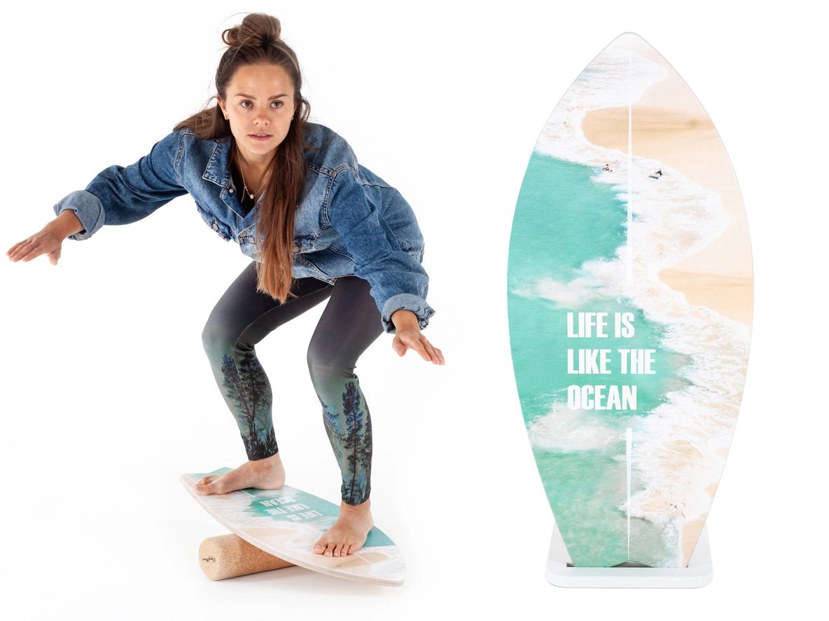 Planche d'Équilibre Vacillante Fitness / Surf - Happymoon - myplayground
