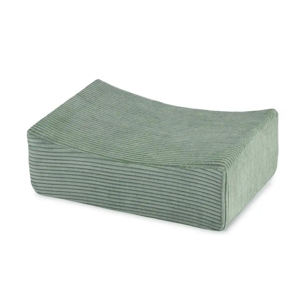 Terrain de jeu 3 éléments – Velours côtelé vert premium – Plush Nest by Misioo