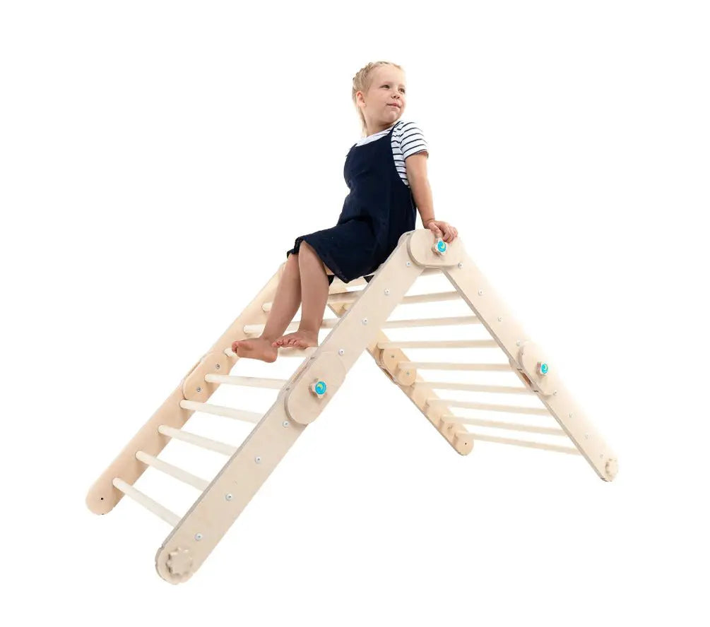 Triangle d'escalade, salle d'escalade Montessori, Climber, Pikler - Jeu de motricité enfant - Happymoon by HappyMoon