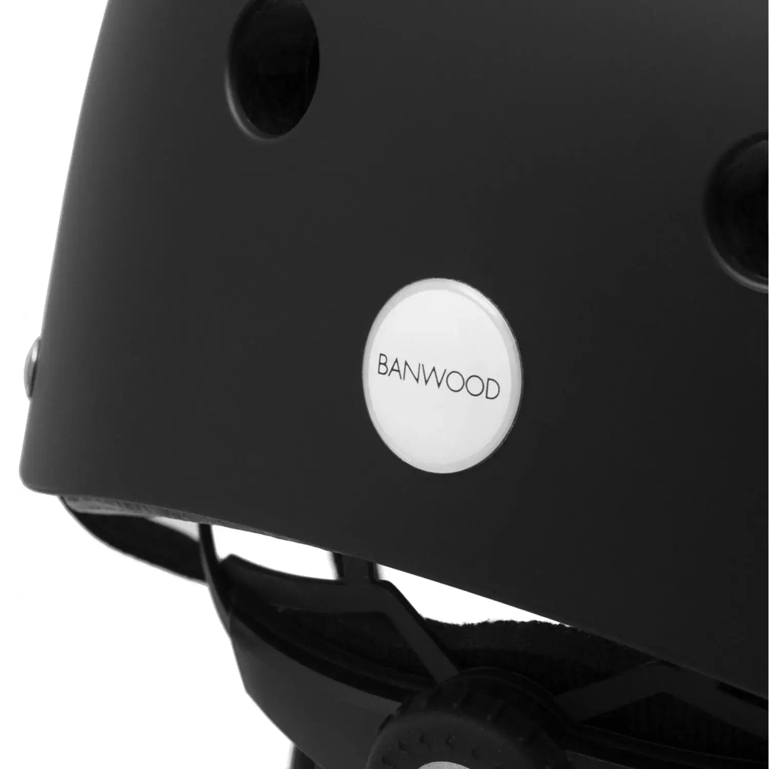 Casque vélo enfant classique noir mat – sécurité et confort, ajustable 3 à 6 ans – Banwood by Banwood