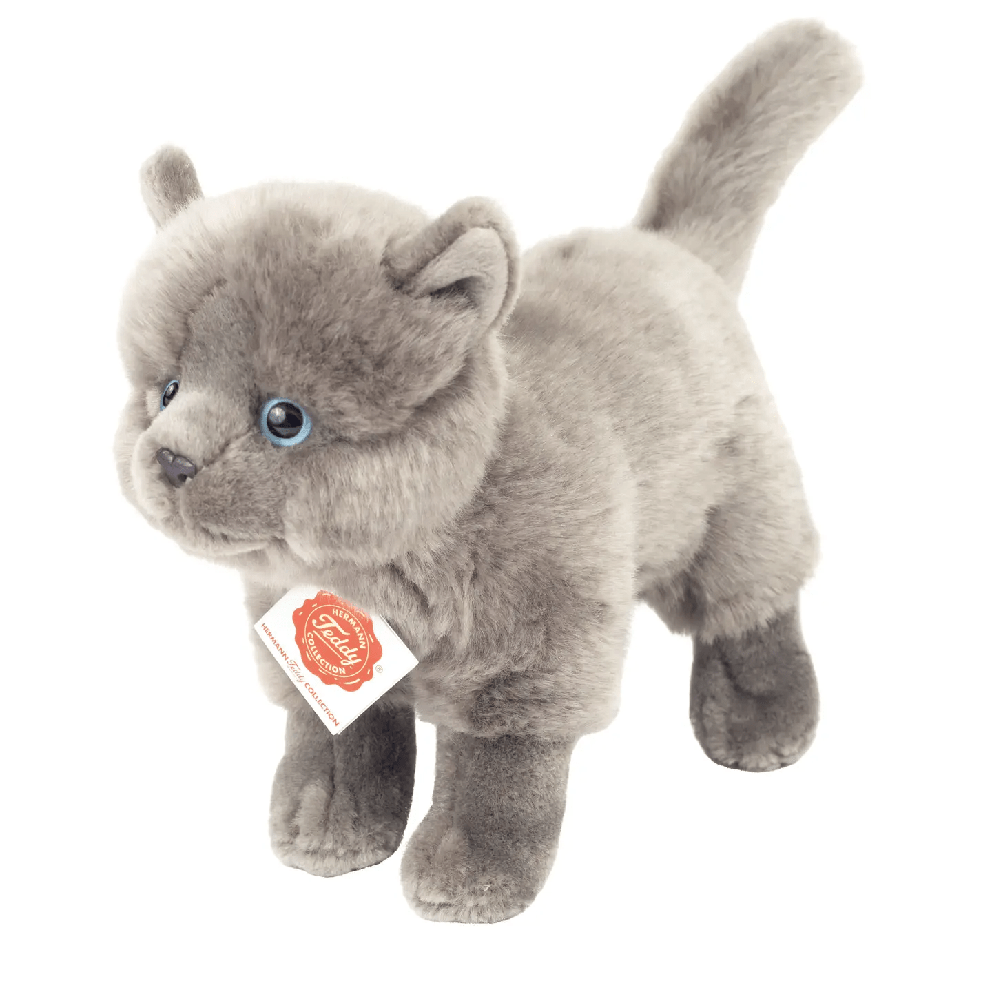 Chat chartreux debout 20 cm - peluche - peluche - Teddy Hermann - myplayground