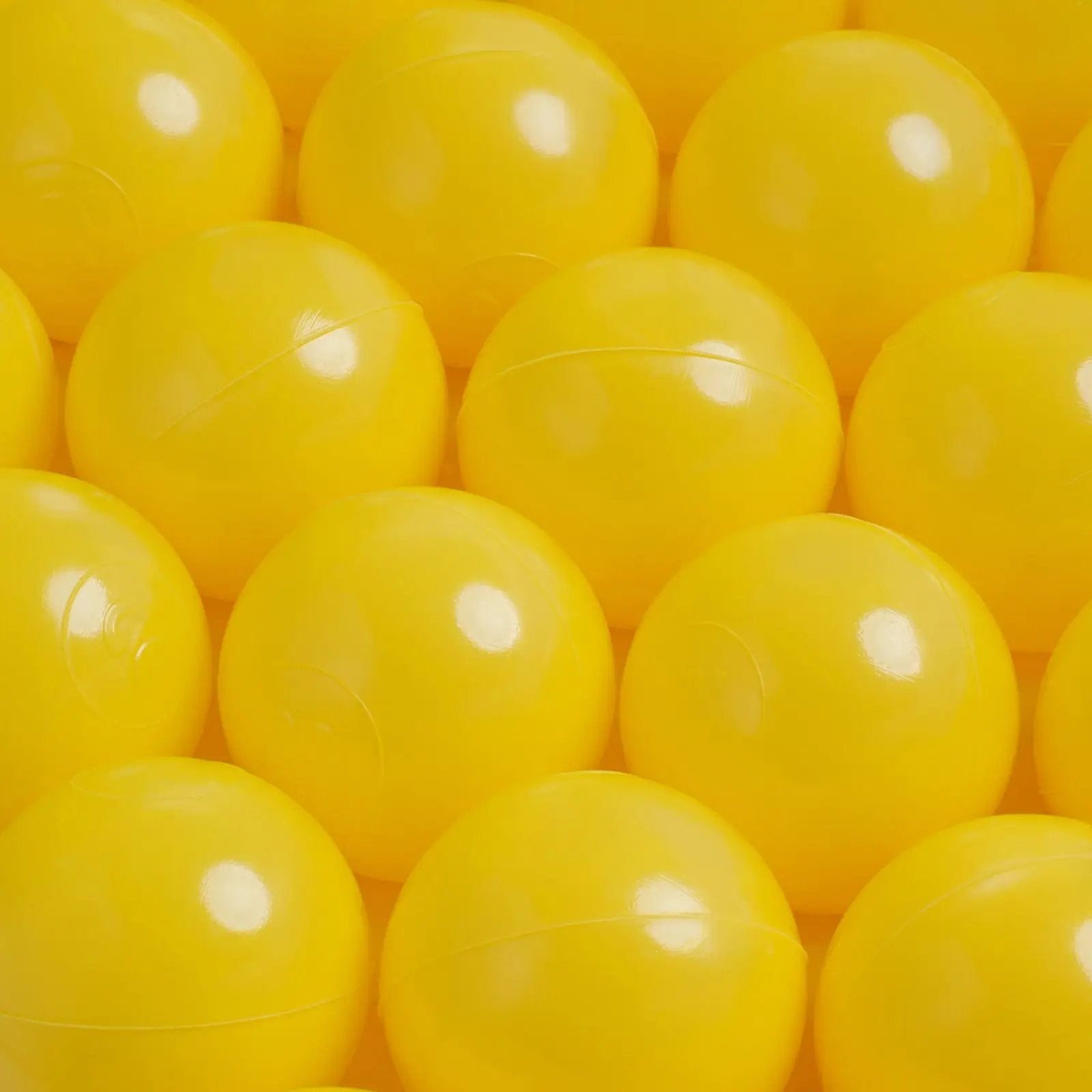 Piscine à balles - ronde 90x30 cm, gris clair, coton (+ 200 boules bleu, jaune, bleu clair) -Plush Nest- Misioo by Misioo