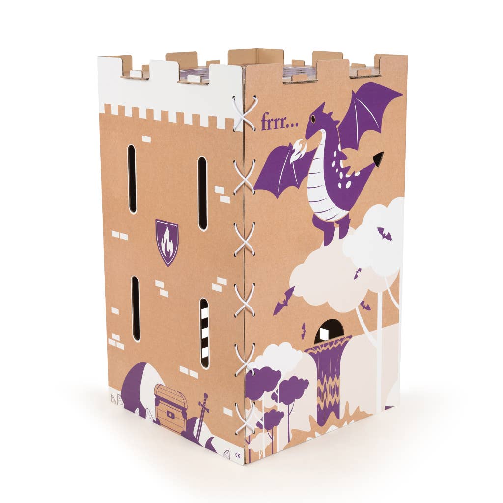 CACHE TOI cabane pliable made in France en carton - DONJON by CACHE TOI