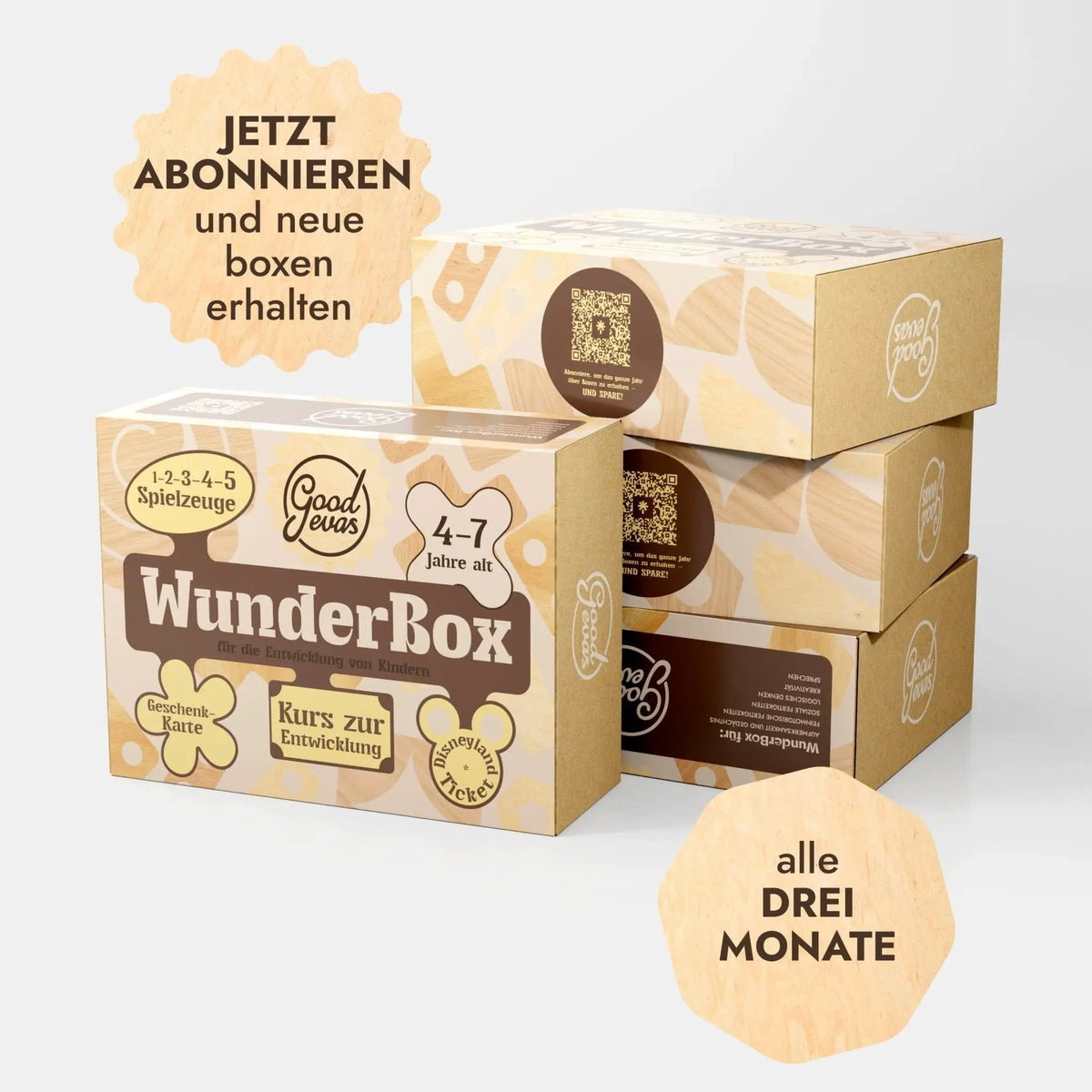 WunderBox 4-7 Years Screen Free Learning With 5 Educational Toys Parent Course And Creative Activities by Goodevas